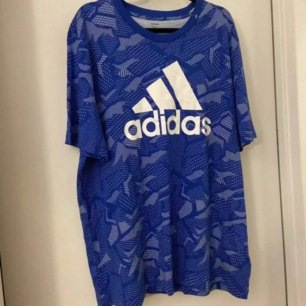 Men’s adidas Essentials Allover Print Tee Size 2XL